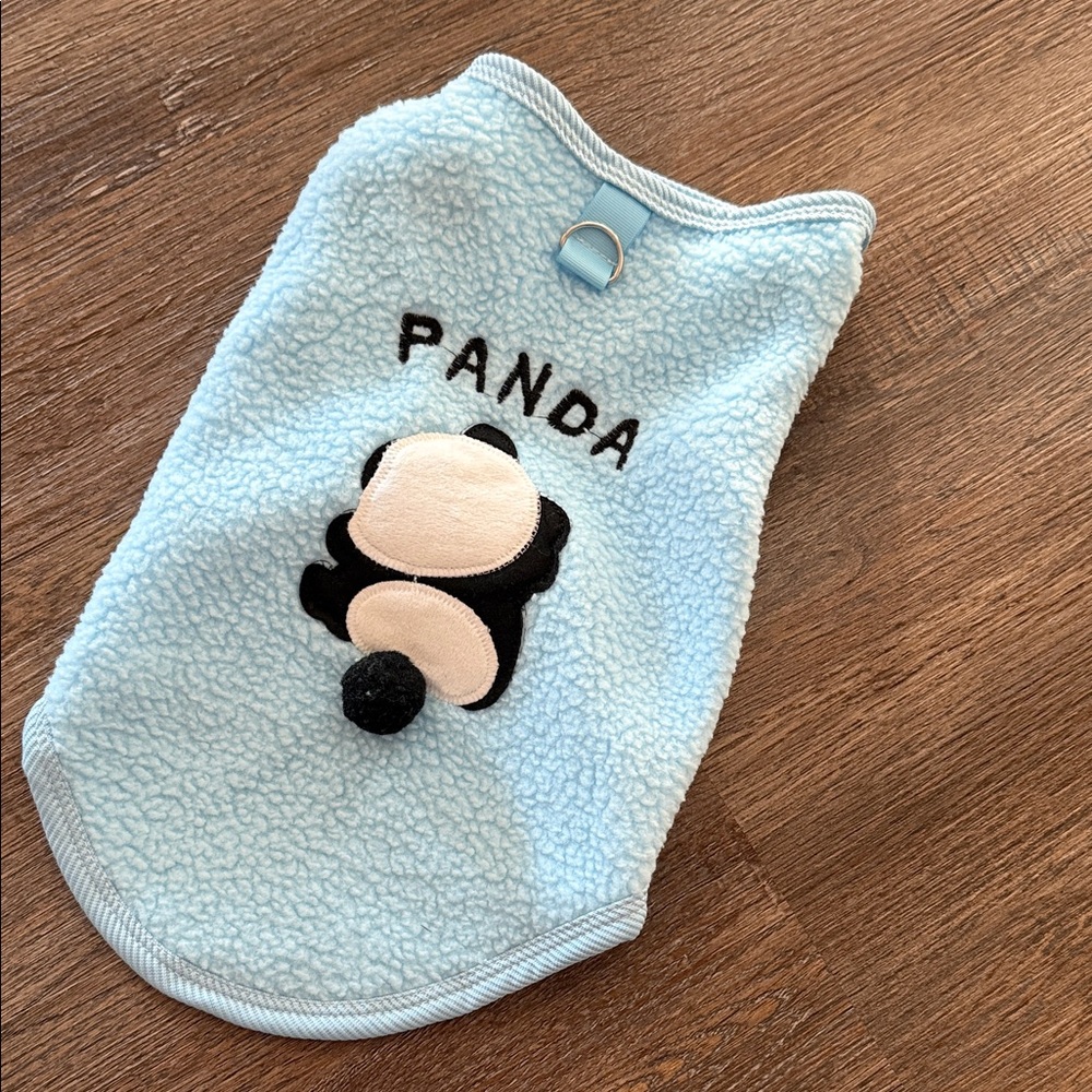 Blue Panda Dog Sweater